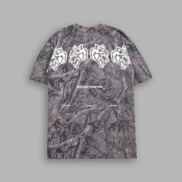 COPY - WOLVES HAVE YOUR BACK PREMIUM-OVERSIZED UNISEX TEE IN DRIFTWOOD WOLF FOR… - Picture 1 of 11